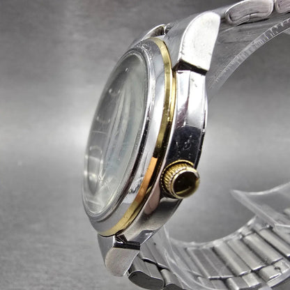 Citizen Eco-Drive Watch Men 36mm Blue Dial Two Tone Date E111-S027179 Runs2