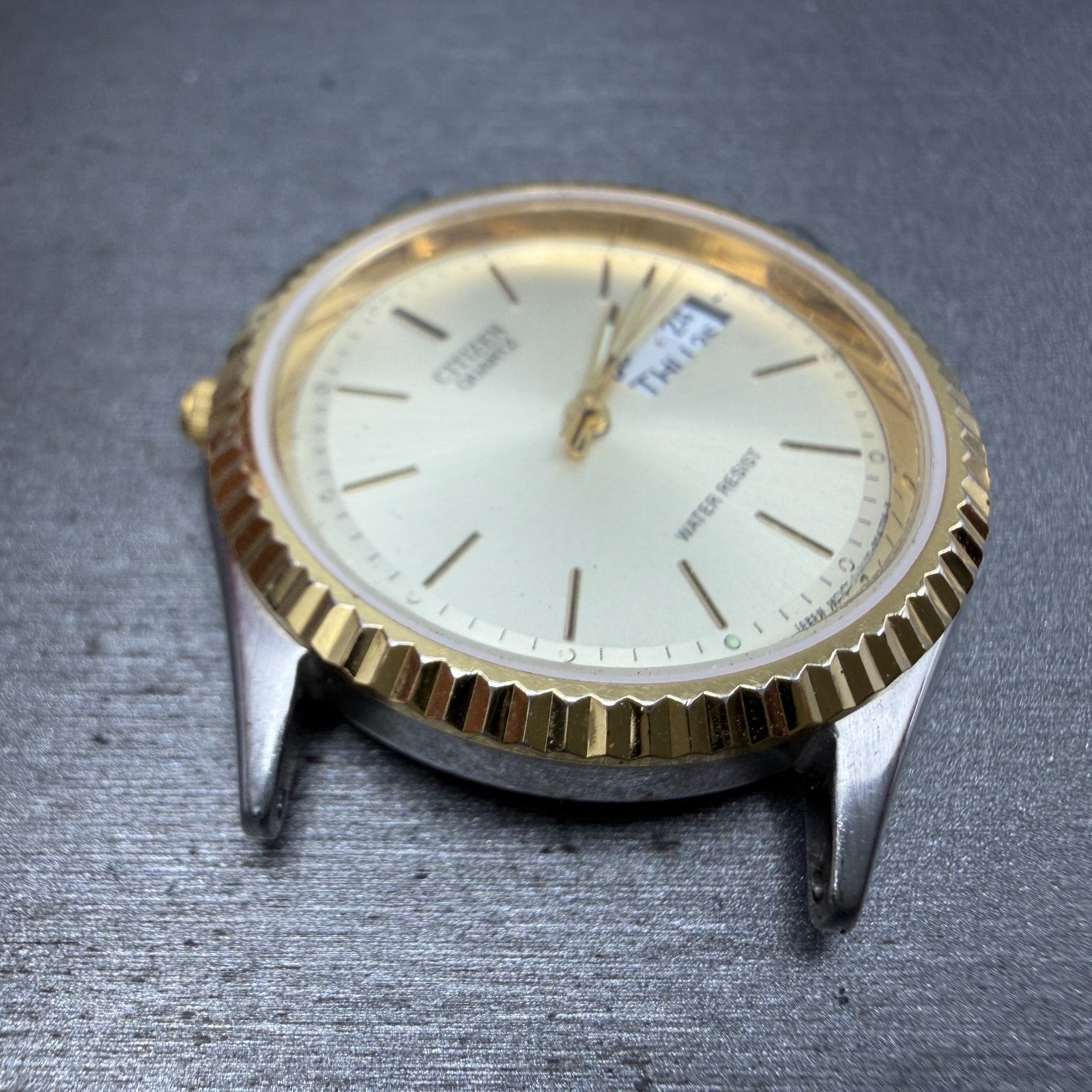 Citizen President Watch Men 35mm Champagne Dial Gold Daydate 6100-R00405 PARTS5
