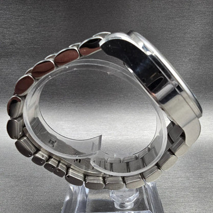 Bulova Adventurer Watch Men 45mm Black Dial Silver Date Round 96B134 New Battery8