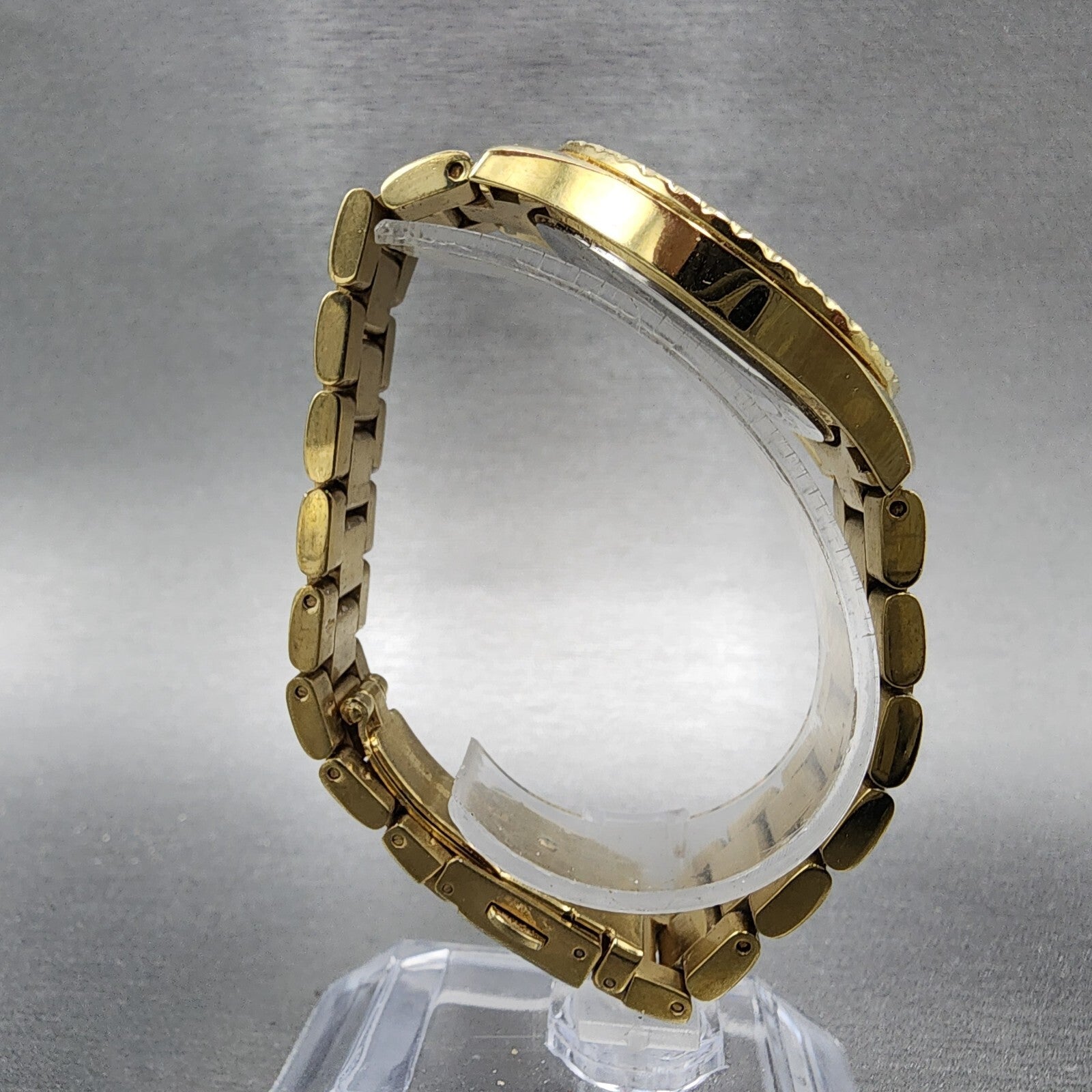 Michael Kors Tatum Watch Women 33mm Gold Dial Gold Tone Round MK6120 New Batt8