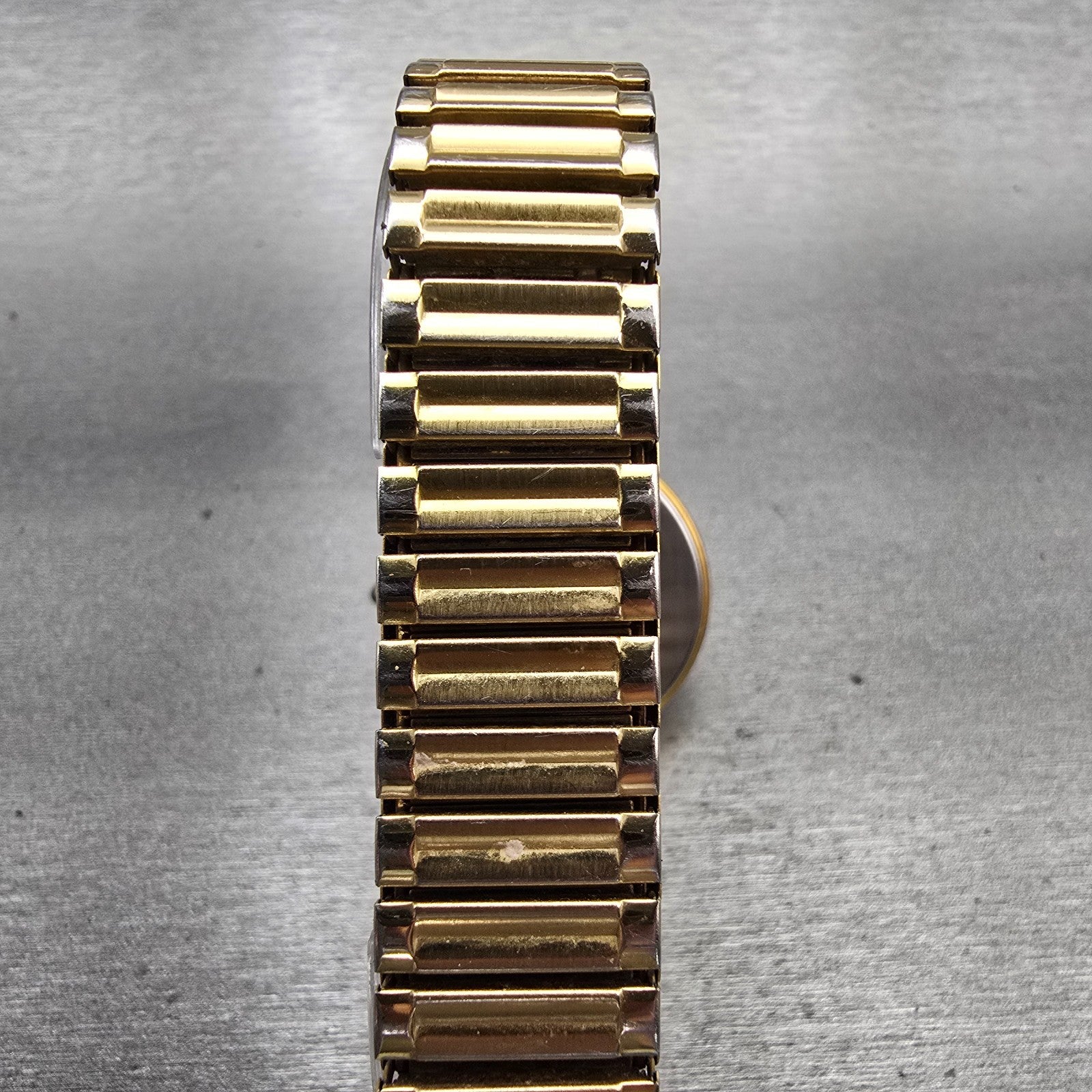 Seiko Watch Men 34mm Cream Dial Gold Tone Date Round 7N29-8A09 New Battery VTG7
