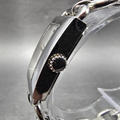 Coach Tank Watch Women 17mm Silver Dial Silver Tone Rectangle 0219 New Battery2