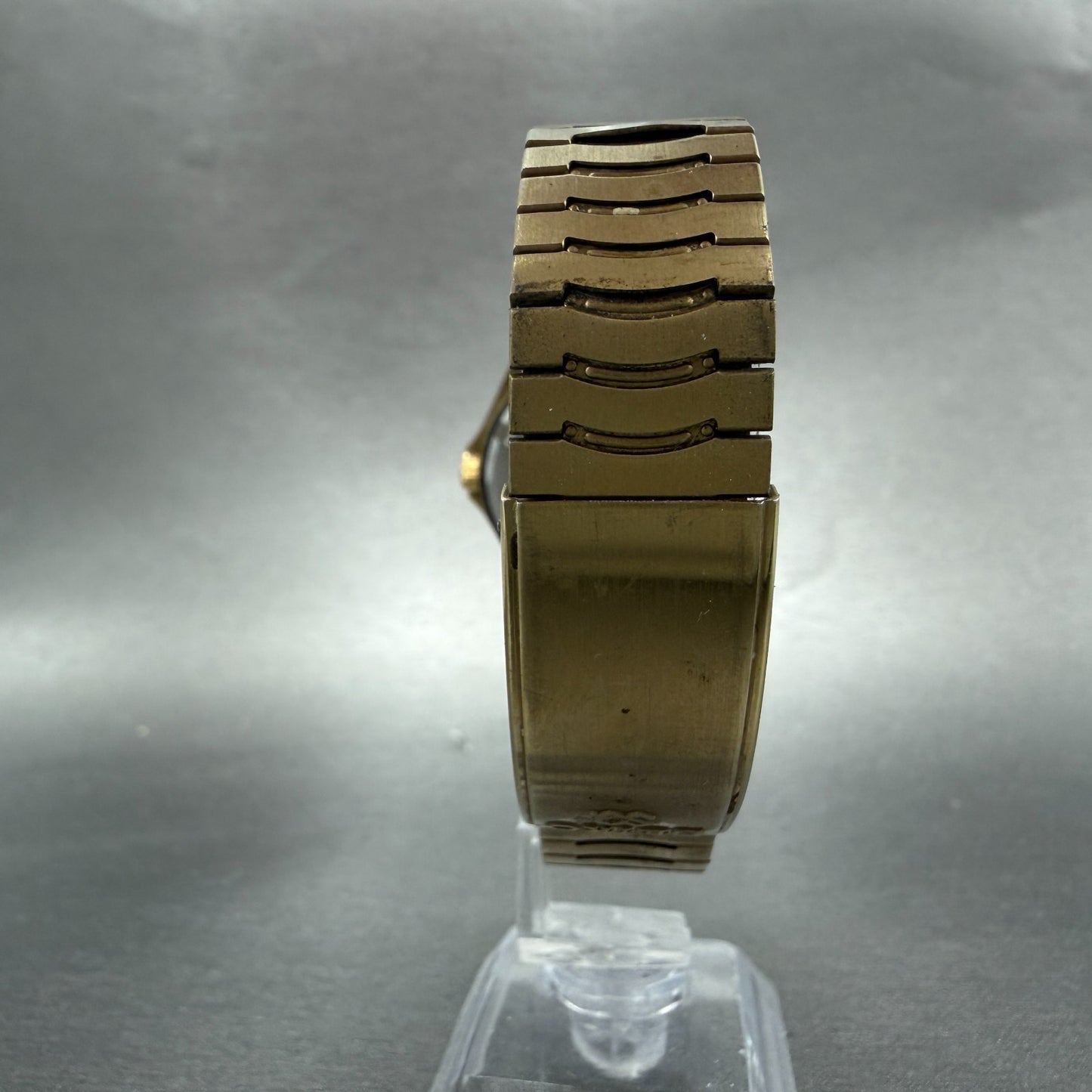 Seiko SQ 100 Watch Men 34mm Champagne Dial Gold Tone Daydate 6923-7059 New Batt7