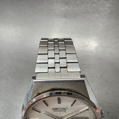 Seiko Type 2 Watch Men 35mm Silver Dial Steel Daydate Round 75468070 PARTS5
