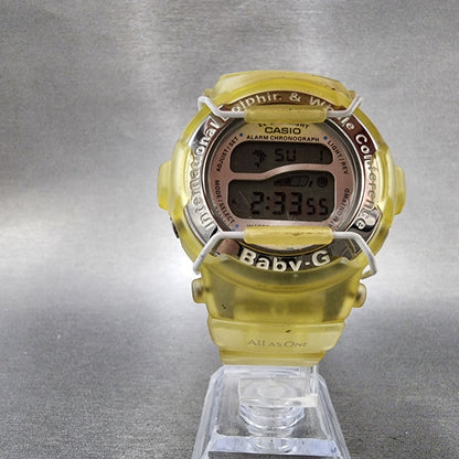 Casio BabyG BG1000K Watch  Women 43mm Digital Clear Case Alarm Chrono New Batt5