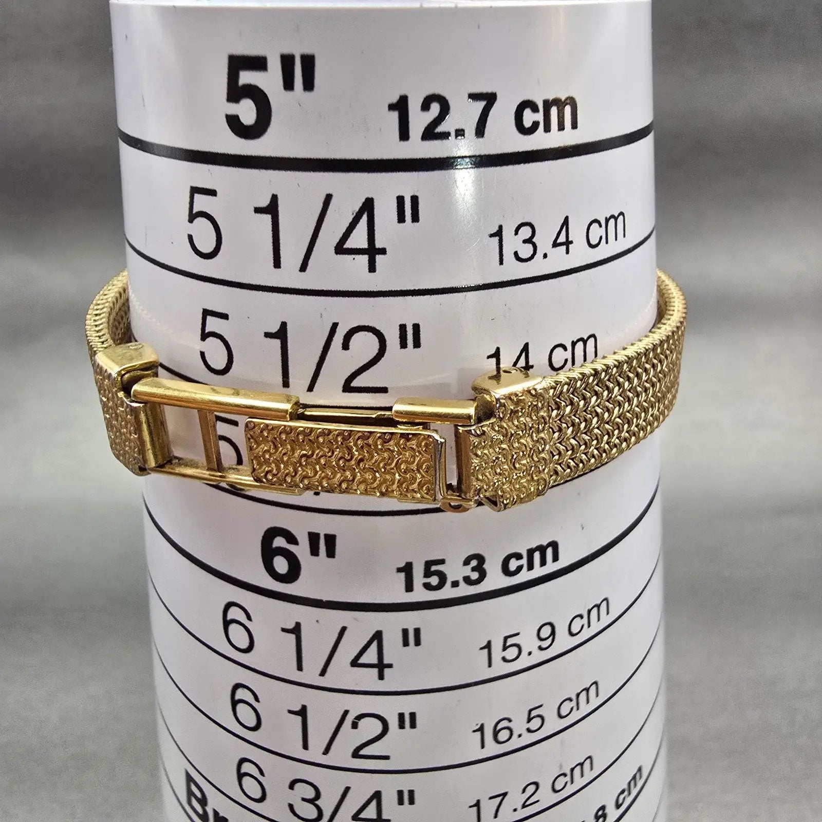 Citizen CQ Tank Watch Women 12mm Black Dial Gold Tone Rectangle Mesh band NewBat9