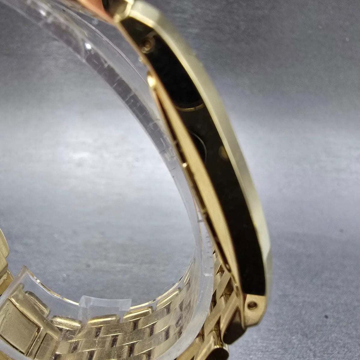 Wittnauer Tank Watch Men 26mm White Dial Gold Rectangle READ!! 11A01 New Battery3