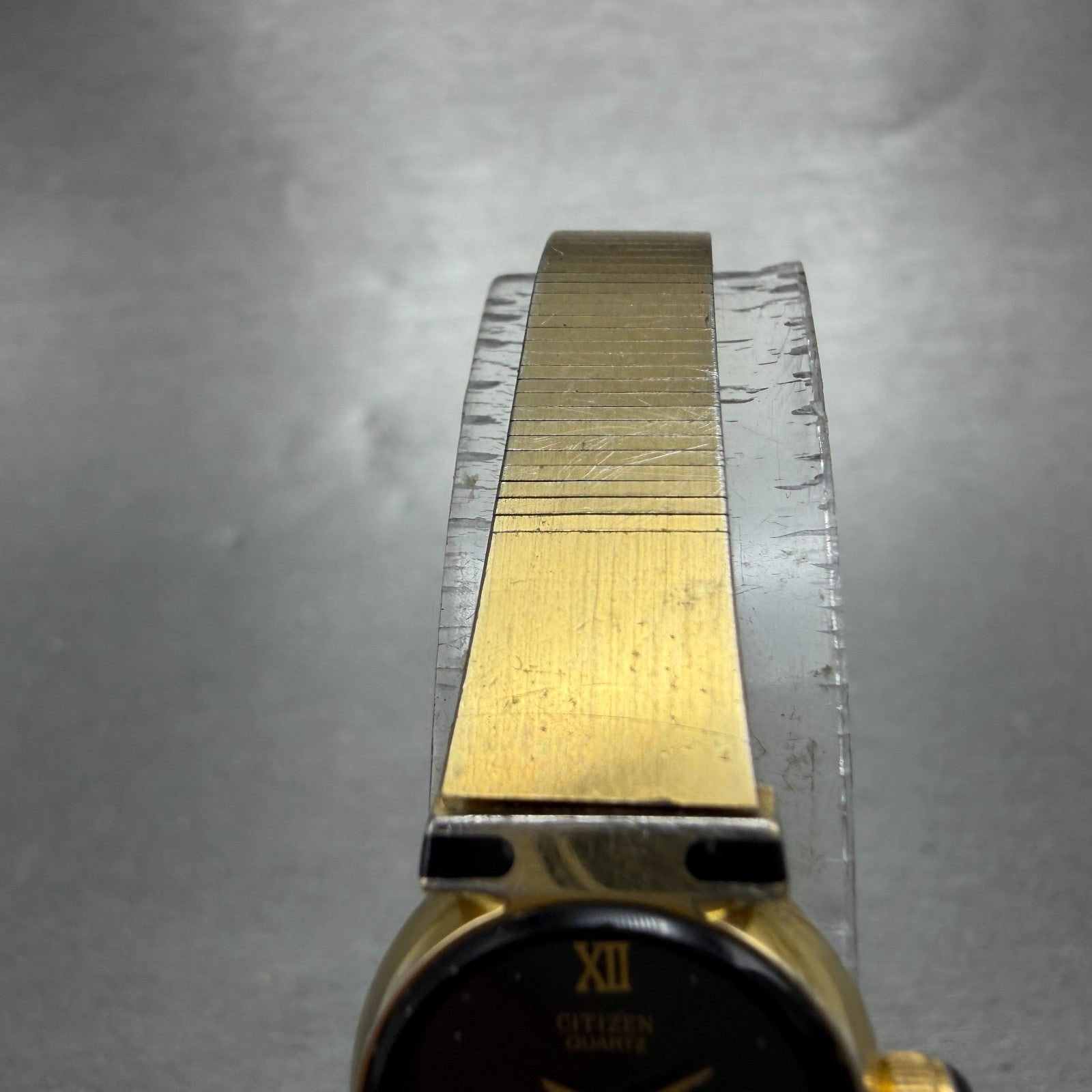 Citizen CQ Watch Women 17mm Black Dial gold Tone Round 2250-226658 New Battery4