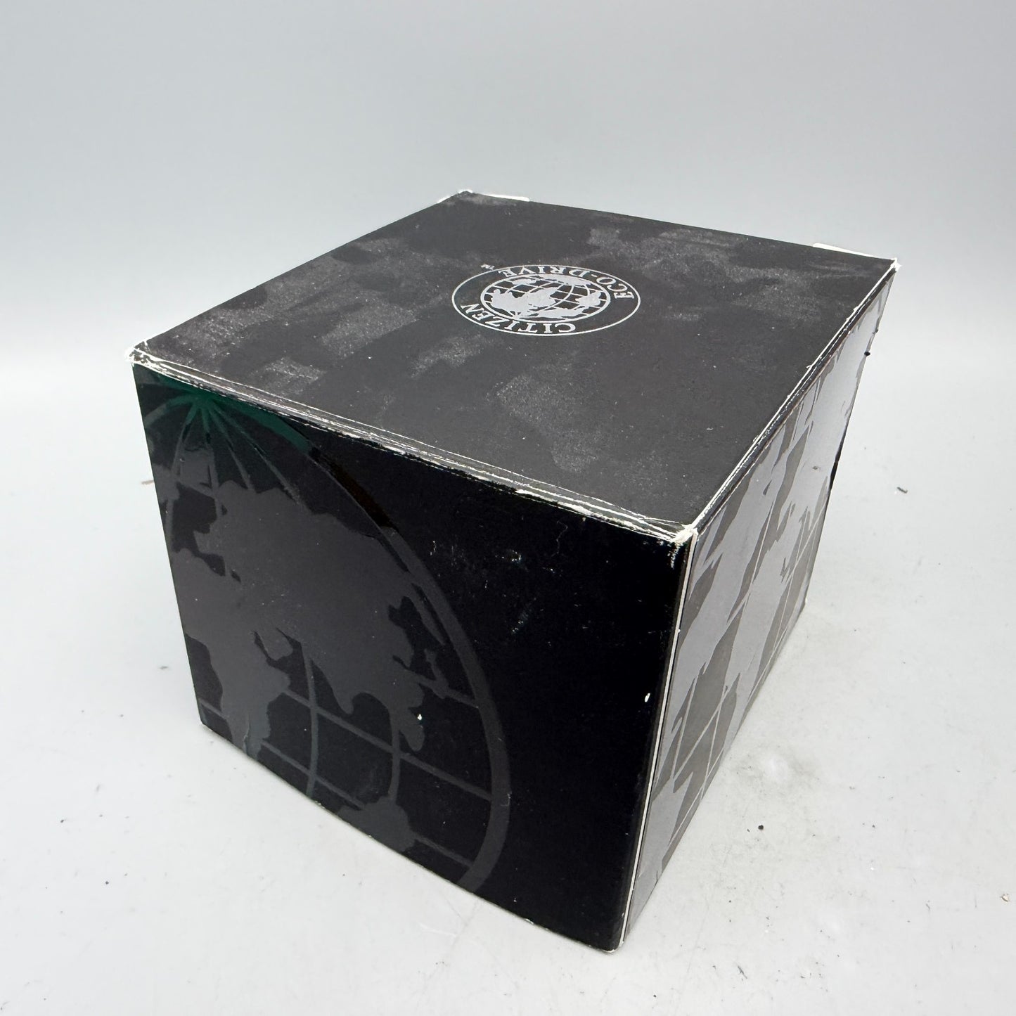 Citizen Presentation Watch Box Case Black Cardboard Round 2010's Eco-Drive6