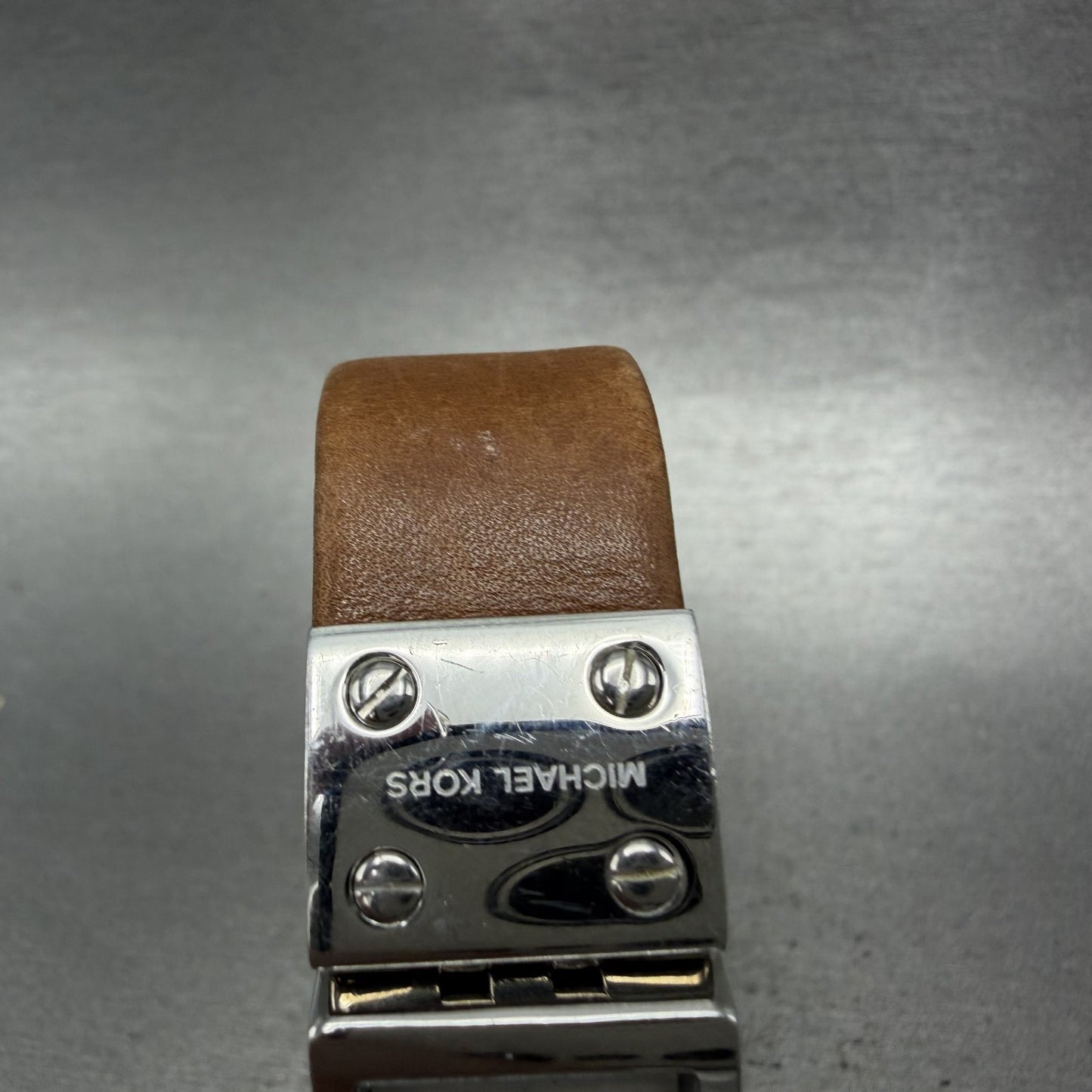 Michael Kors Darci watch Women 18mm Silver Dial Steel Rectangle MK2129 New Batt4