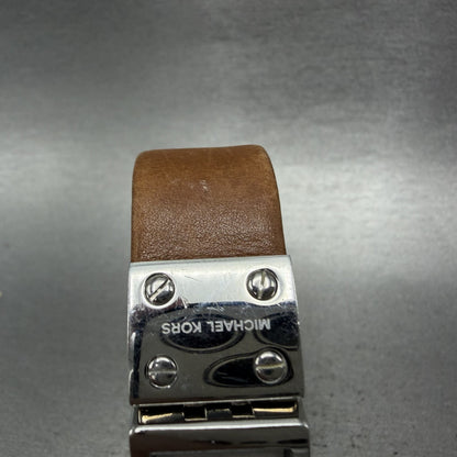 Michael Kors Darci watch Women 18mm Silver Dial Steel Rectangle MK2129 New Batt4