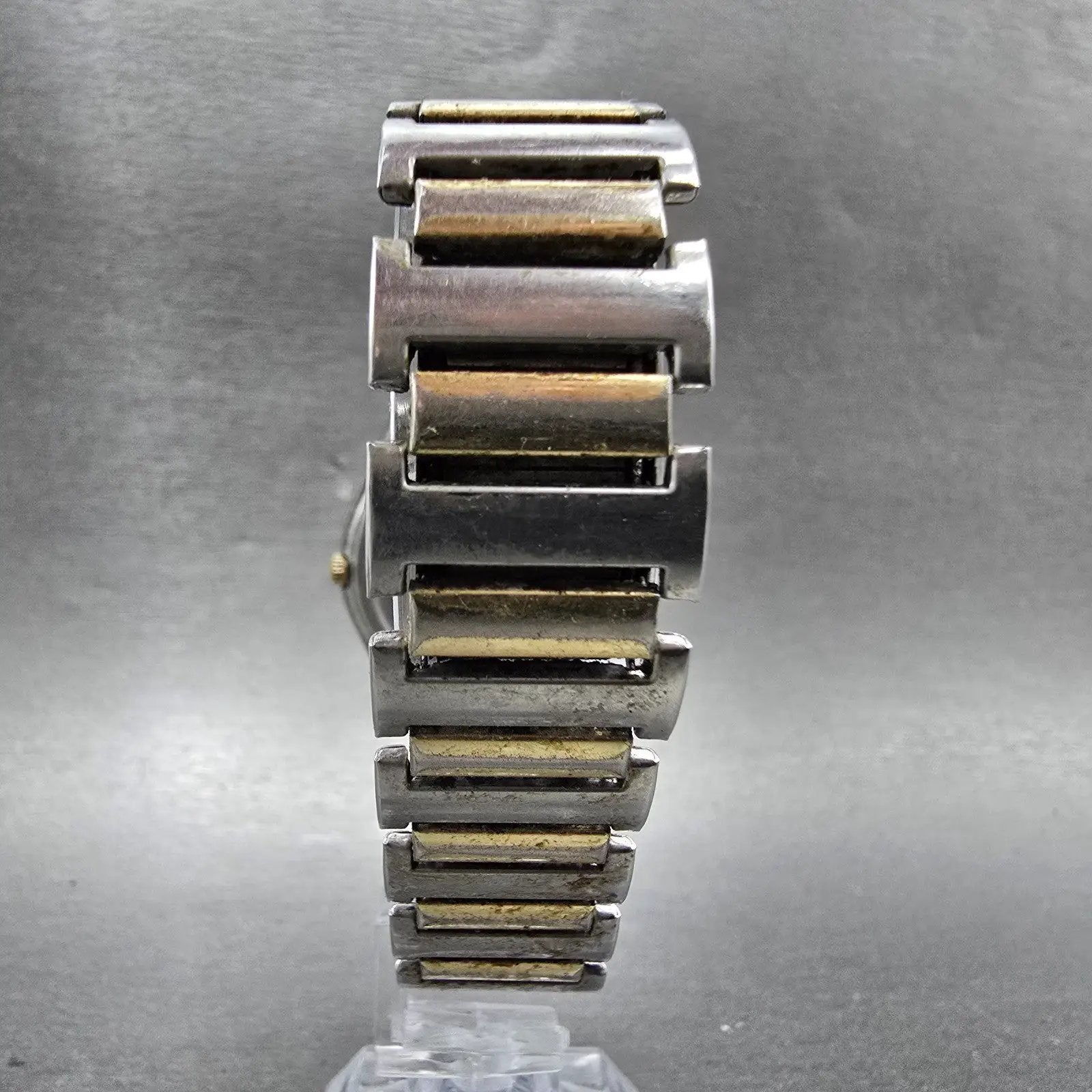 Citizen CQ Crystron Watch Men 37mm Champagne Dial Two Tone Daydate 4-732570 PART10