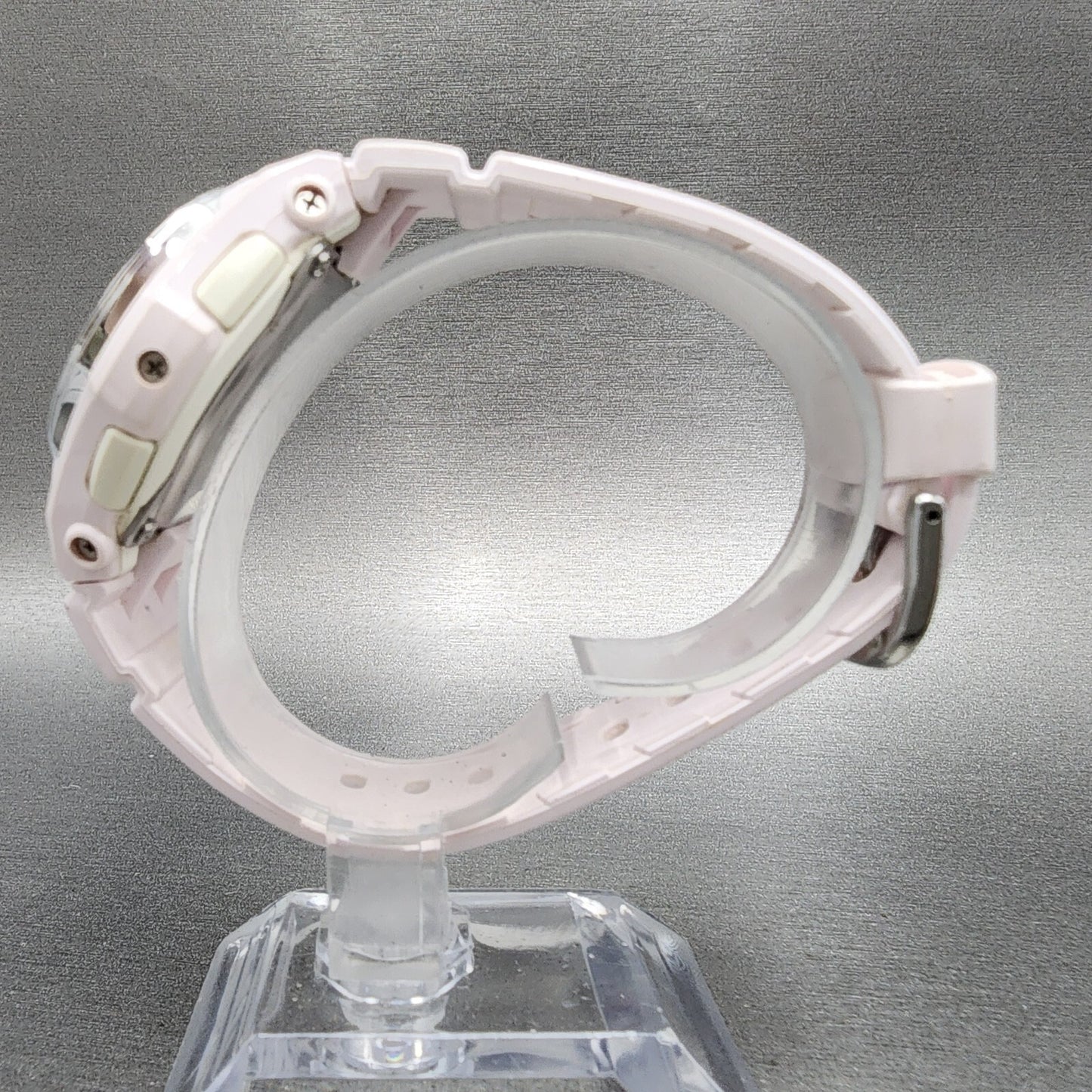 Casio BabyG Watch Women 38mm White Dial White Case Round BGA100 New Battery7