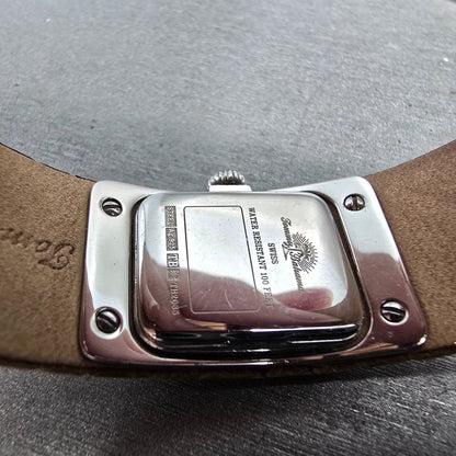 Tommy Bahama Watch Women 20mm Cream Dial Silver Tone Rectangle New Batt TB20359