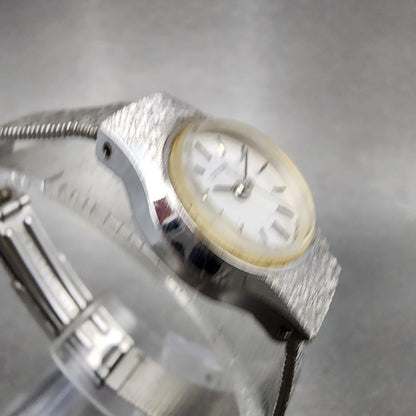 Citizen Watch Women 19mm Silver Dial Silver Tone Manual 4-681584-S Runs