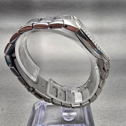 Skagen Watch Women 32mm MOP Dial Silver Tone Crystals Round 644LSSX1 New Battery8