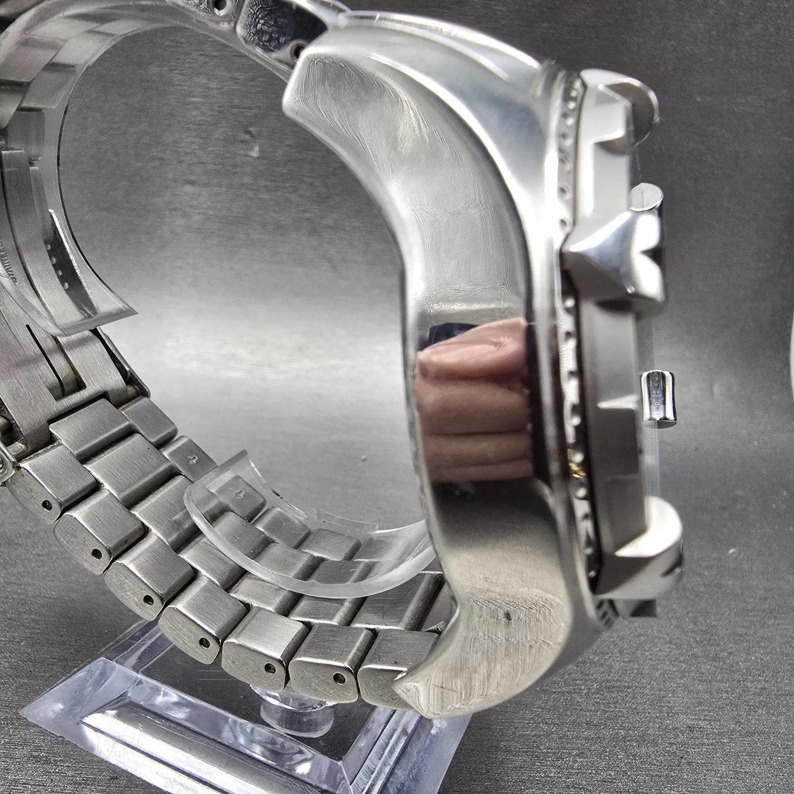 Invicta Reserve Chronograph Watch Men 52mm Silver Dial Steel Date 5525 New Batt3