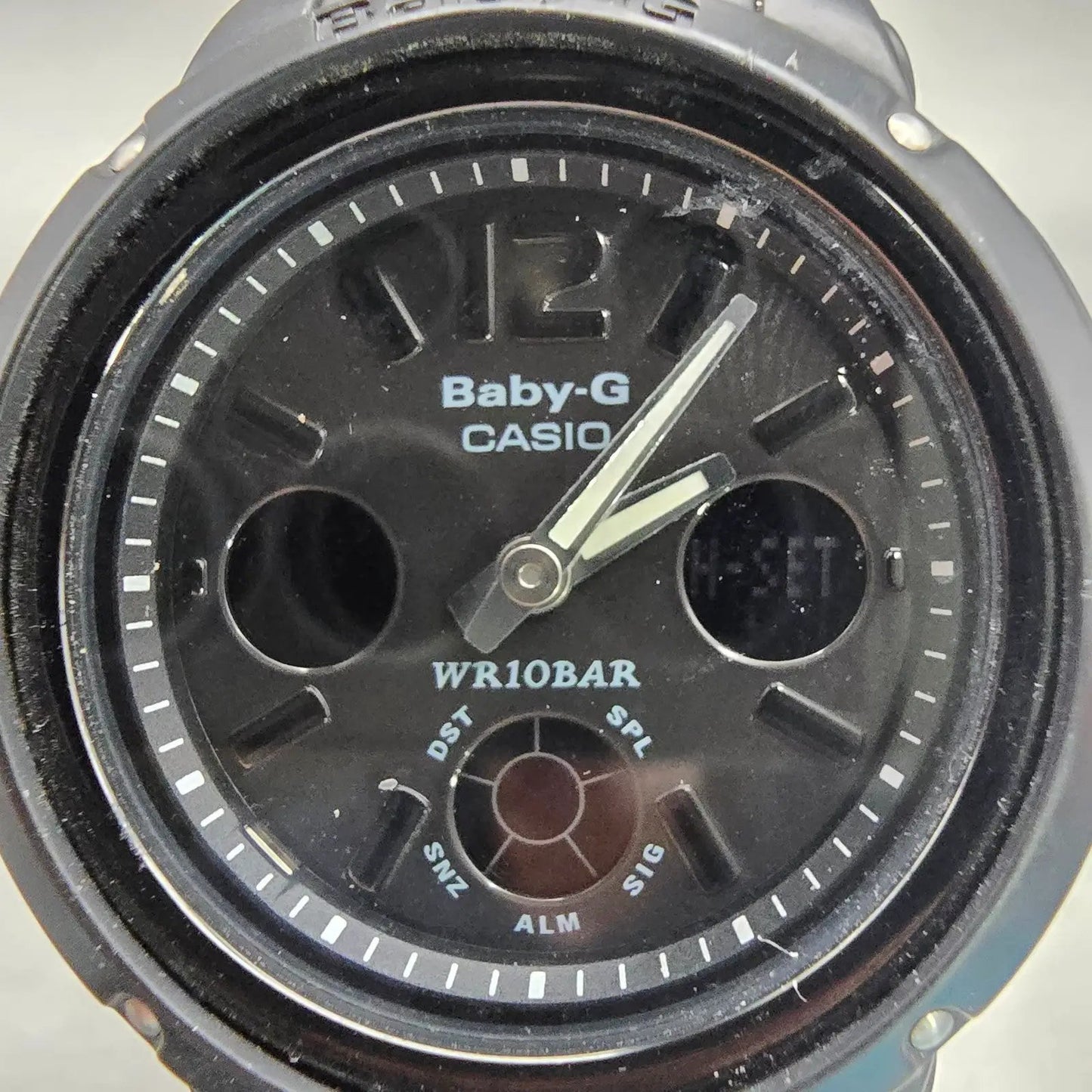 Casio Baby-G BGA-151 Watch Women 43mm Black Dial Alarm Backlight New Battery1