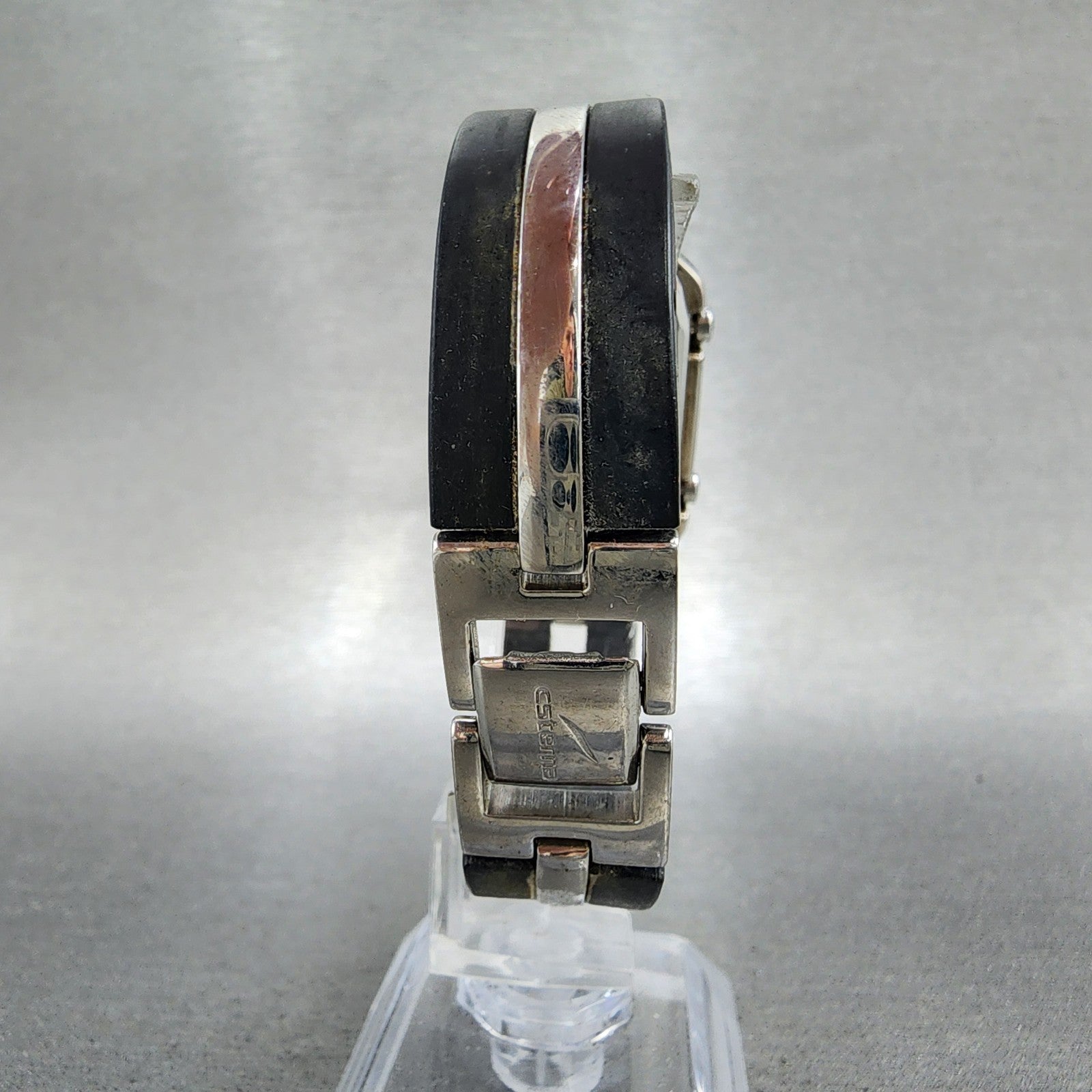 Casio Csterna Watch Women 25mm Digital Silver Tone Rectangle CSN022 New Battery8