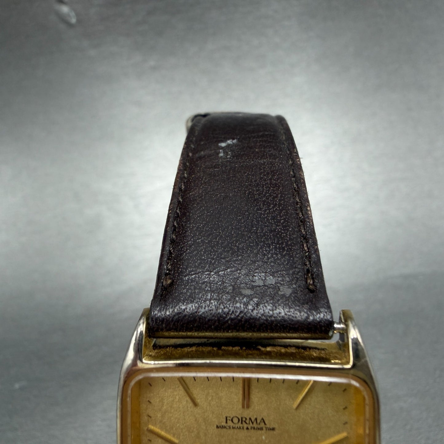 Citizen Forma Tank Watch Men 27mm Gold Dial Gold Tone Rectangle 2833-268961 PART5