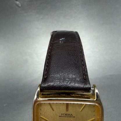 Citizen Forma Tank Watch Men 27mm Gold Dial Gold Tone Rectangle 2833-268961 PART5