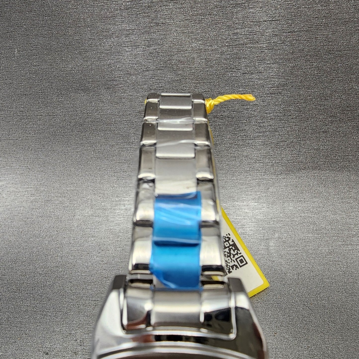 Invicta Lupah Watch Women 26mm Yellow Dial Silver Tone Rectangle 24115 New Batt4