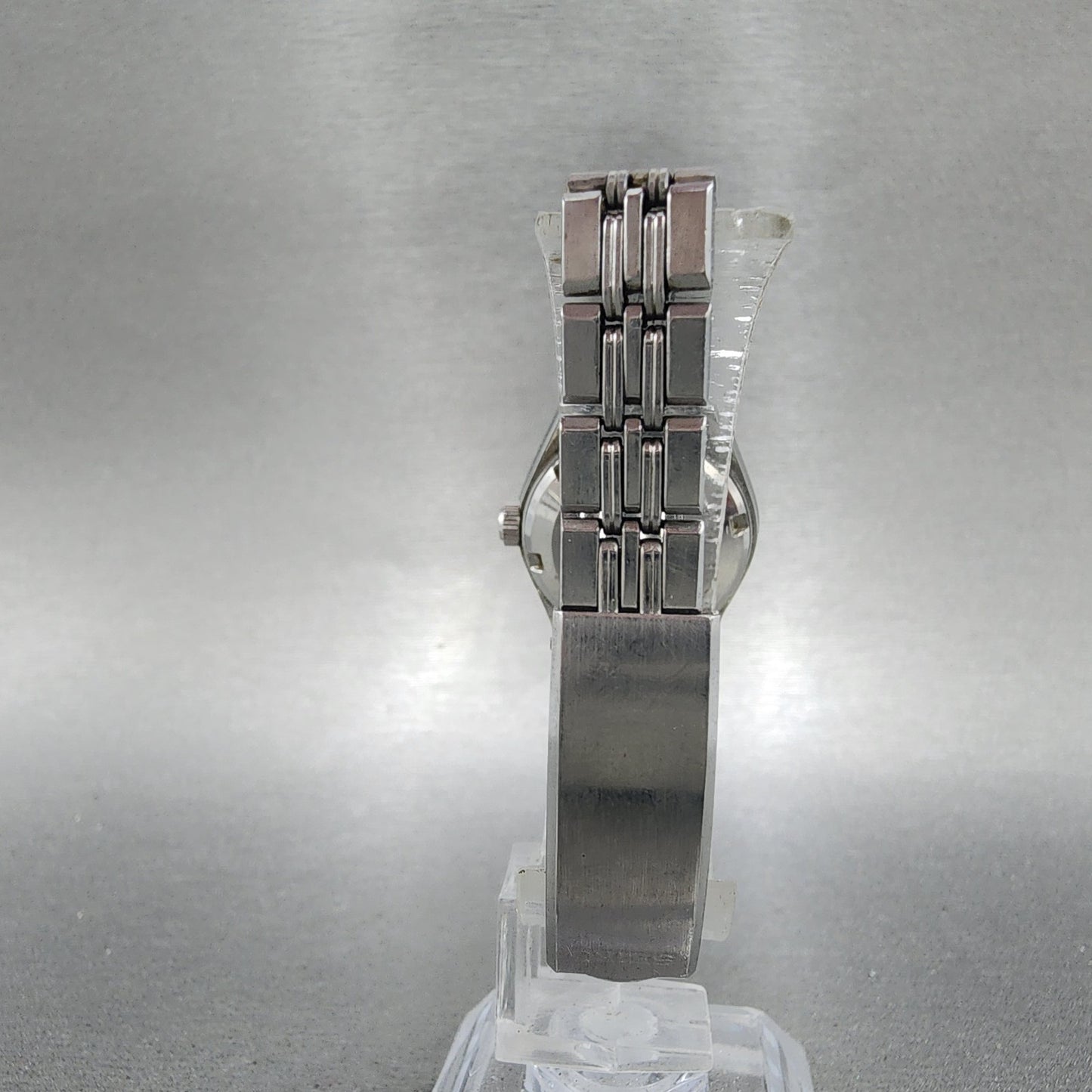 Seiko Automatic Watch Women 24mm Blue Dial Silver Tone Daydate READ!!!!!!!! Runs7
