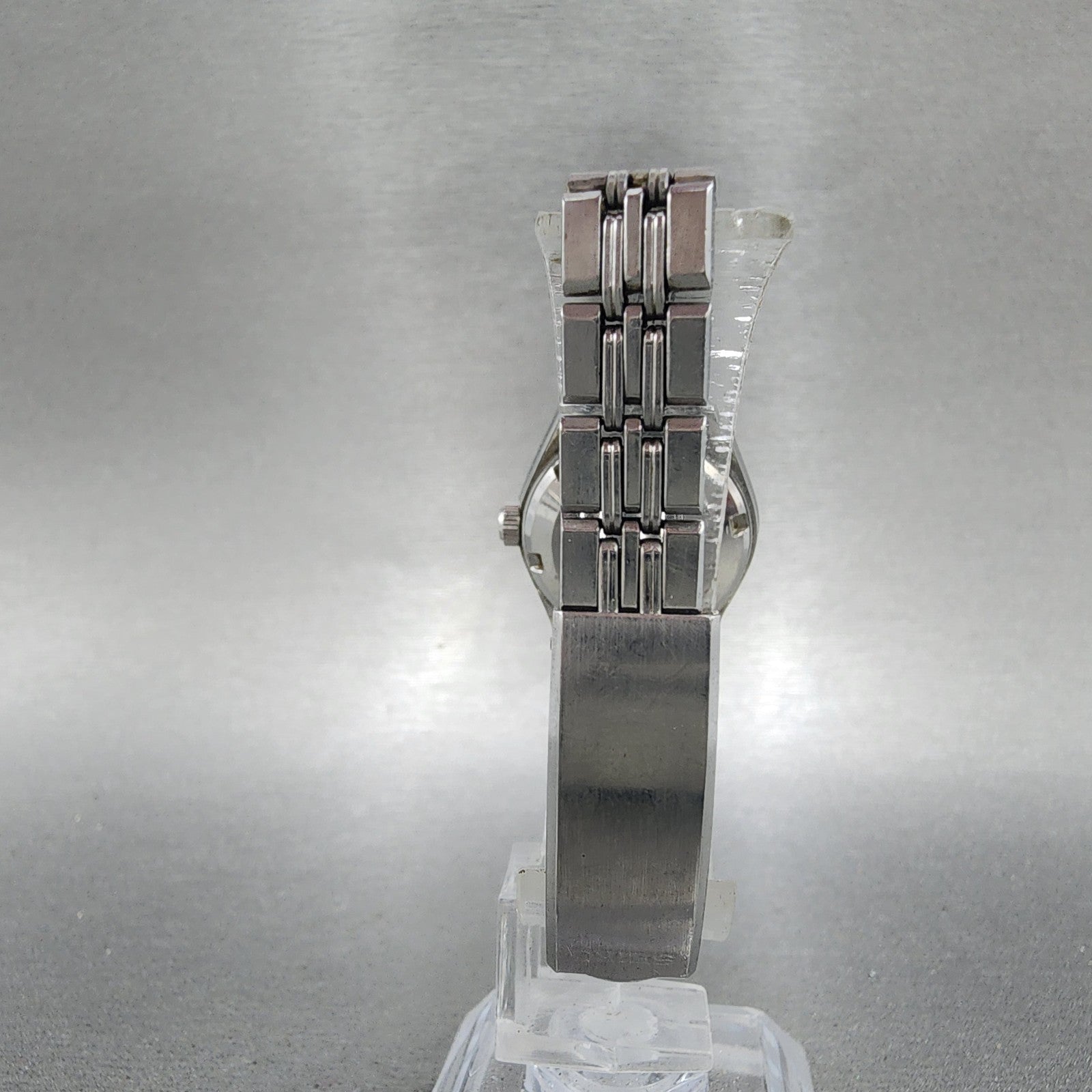Seiko Automatic Watch Women 24mm Blue Dial Silver Tone Daydate READ!!!!!!!! Runs7