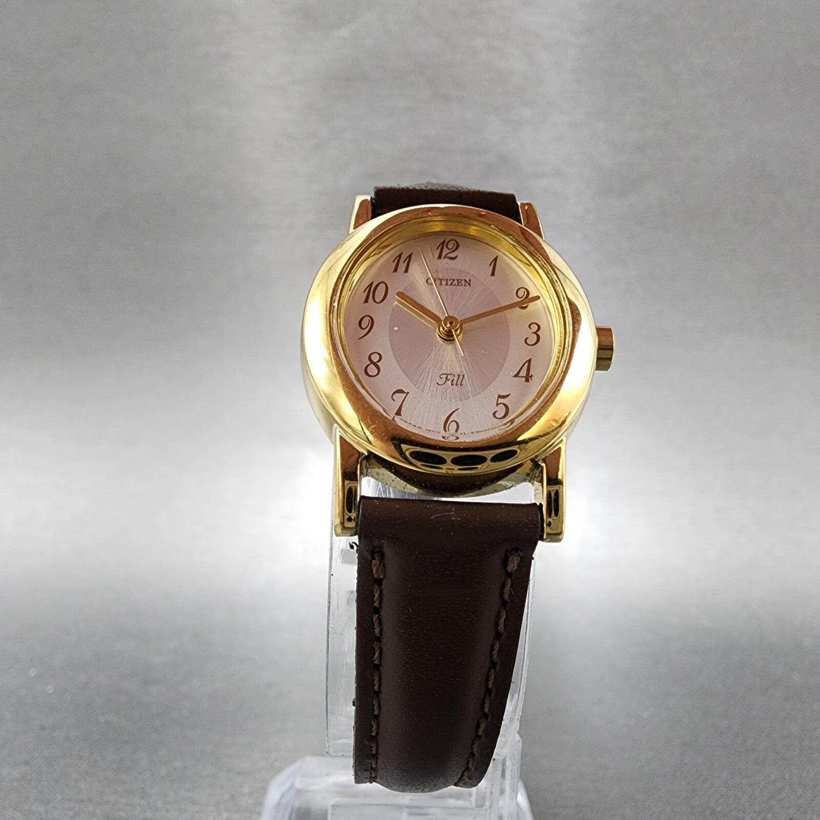 Citizen Fill Watch Women 22mm Silver Dial Gold Tone Oval New Battery5