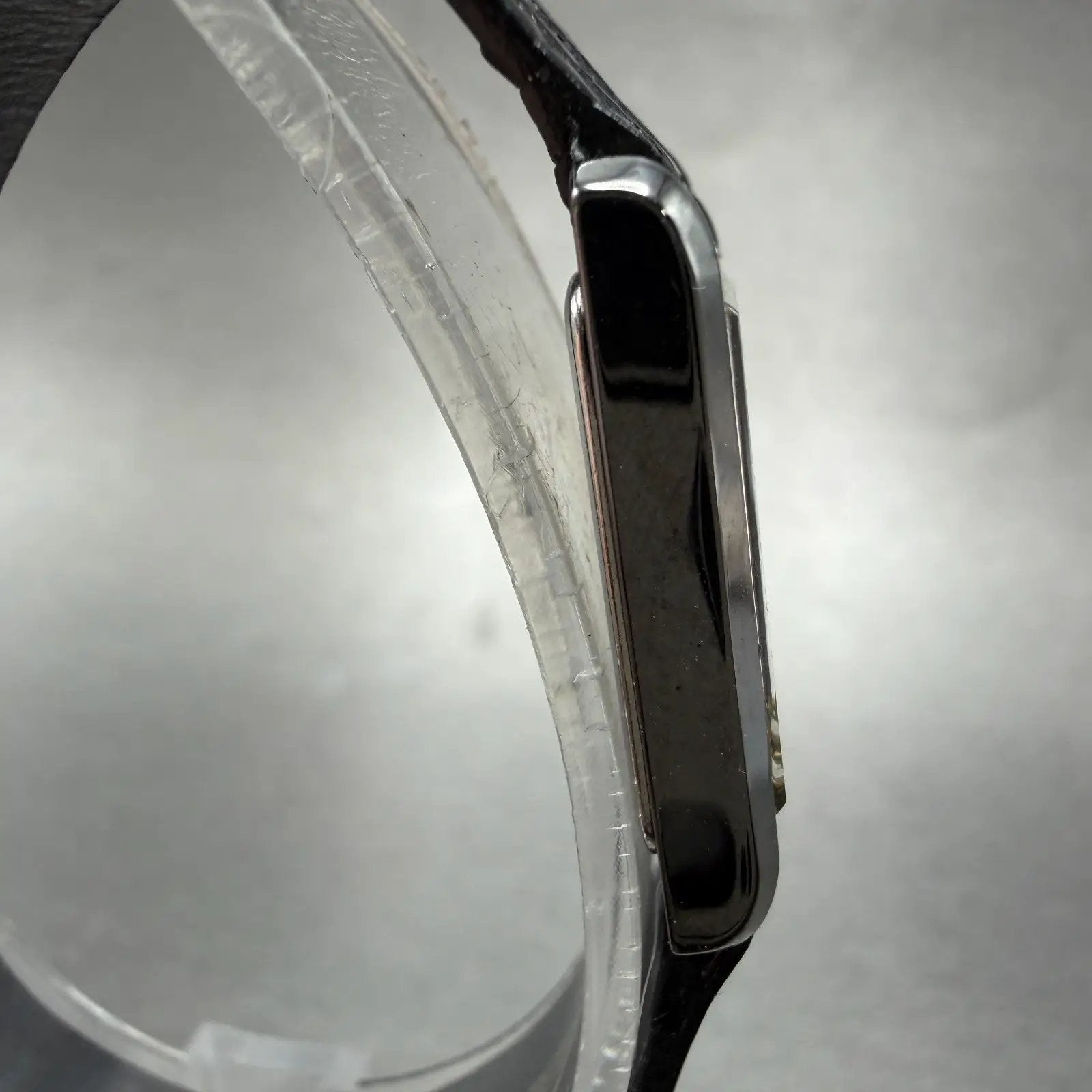 Seiko Tank Watch Women NOS 18mm MOP Dial Black Tone Rectangle 1N00-5C89 New Batt3