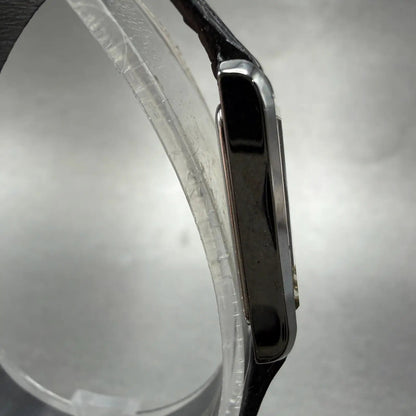 Seiko Tank Watch Women NOS 18mm MOP Dial Black Tone Rectangle 1N00-5C89 New Batt3