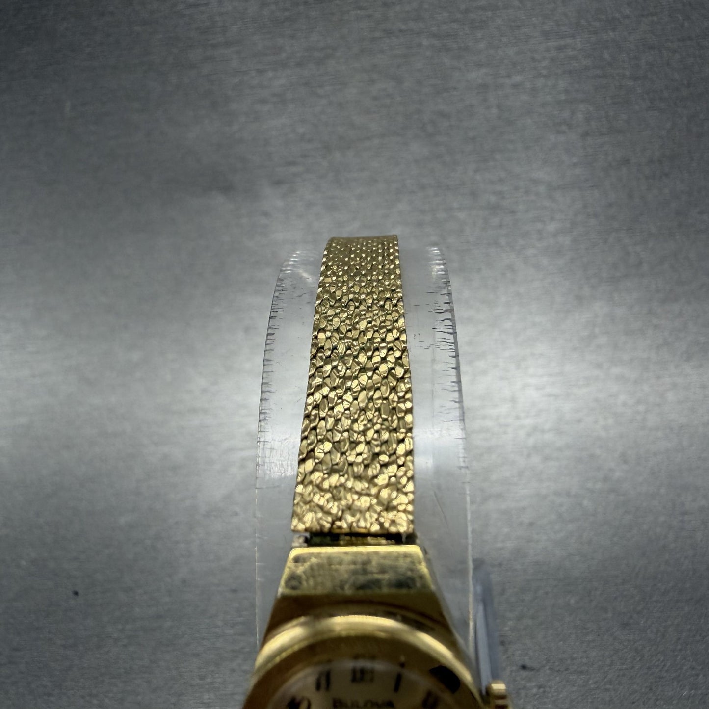 Bulova Watch Women 16mm Champagne Dial Gold Tone Manual Round Vintage Runs4