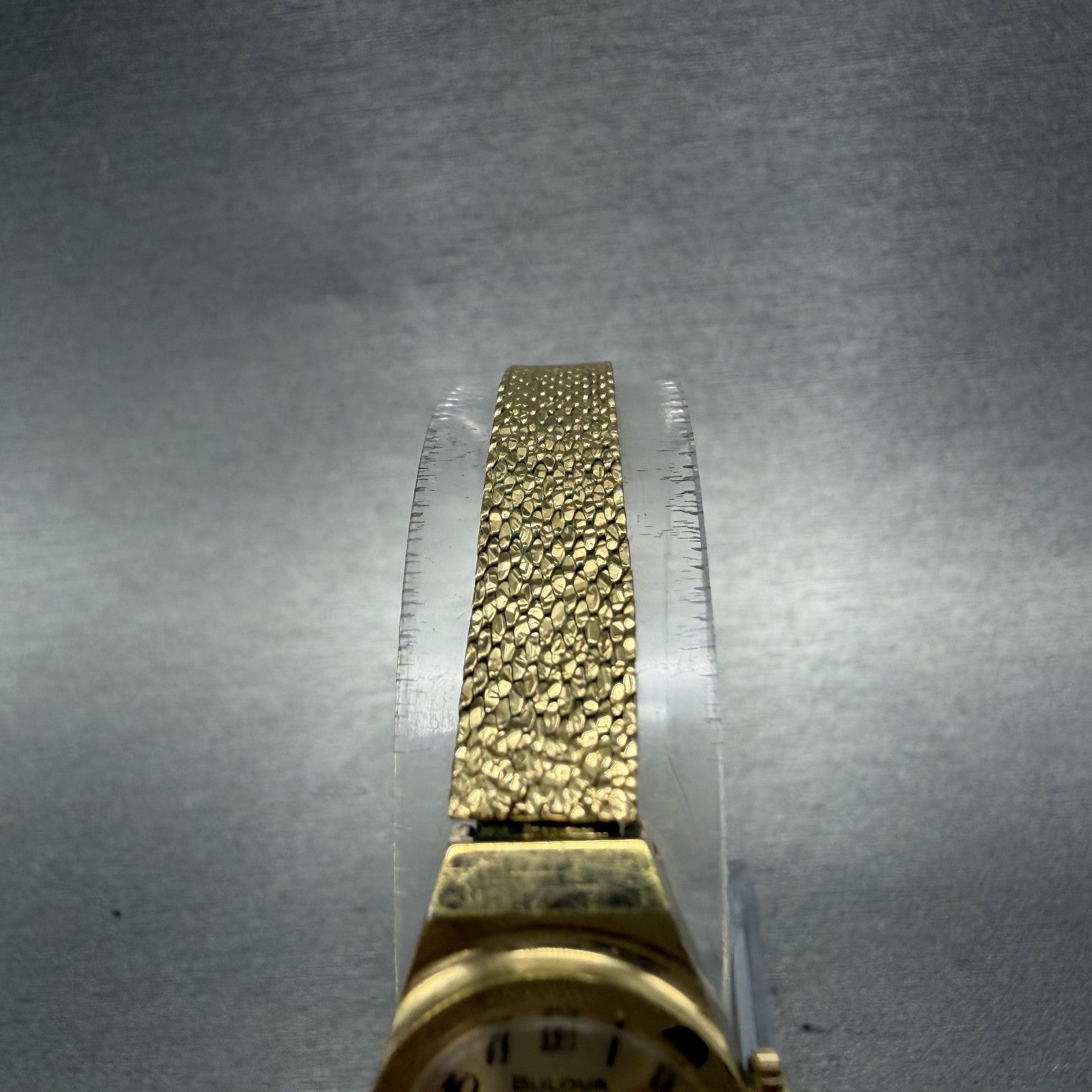Bulova Watch Women 16mm Champagne Dial Gold Tone Manual Round Vintage Runs4