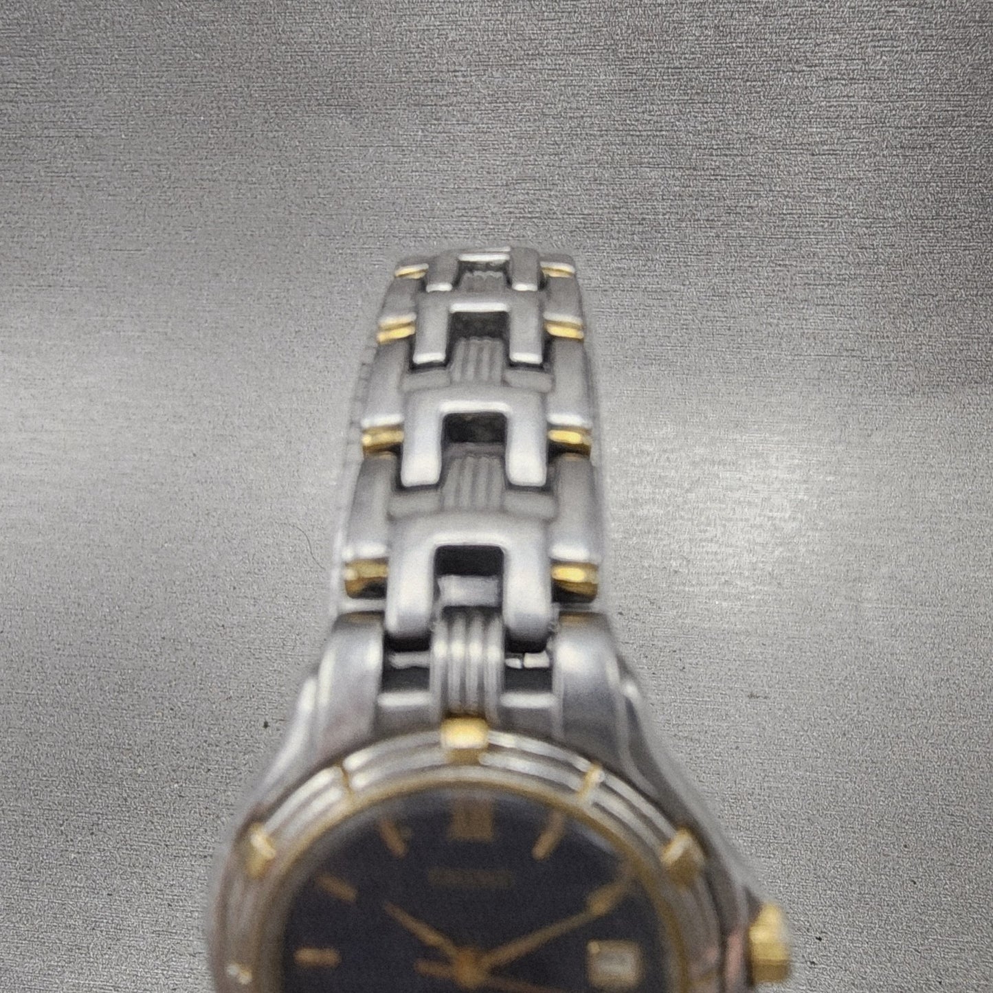 Seiko Watch Women 26mm Blue Dial Two Tone Date Round V7820779 New Battery4