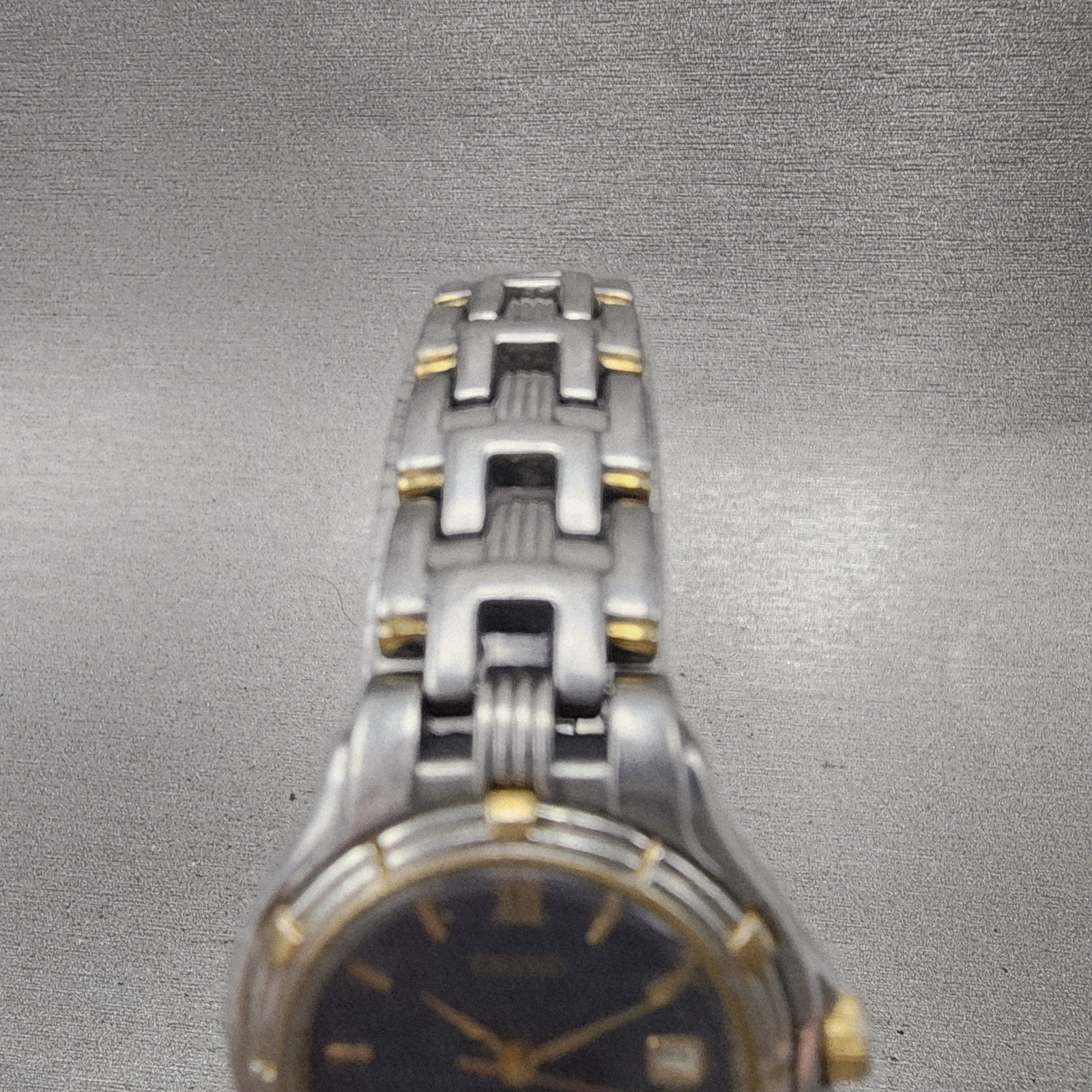 Seiko Watch Women 26mm Blue Dial Two Tone Date Round V7820779 New Battery4