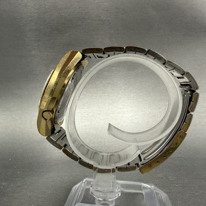 Seiko DX Automatic Watch Men 37mm Brown Dial Gold Tone Daydate 6106-7619 Runs6