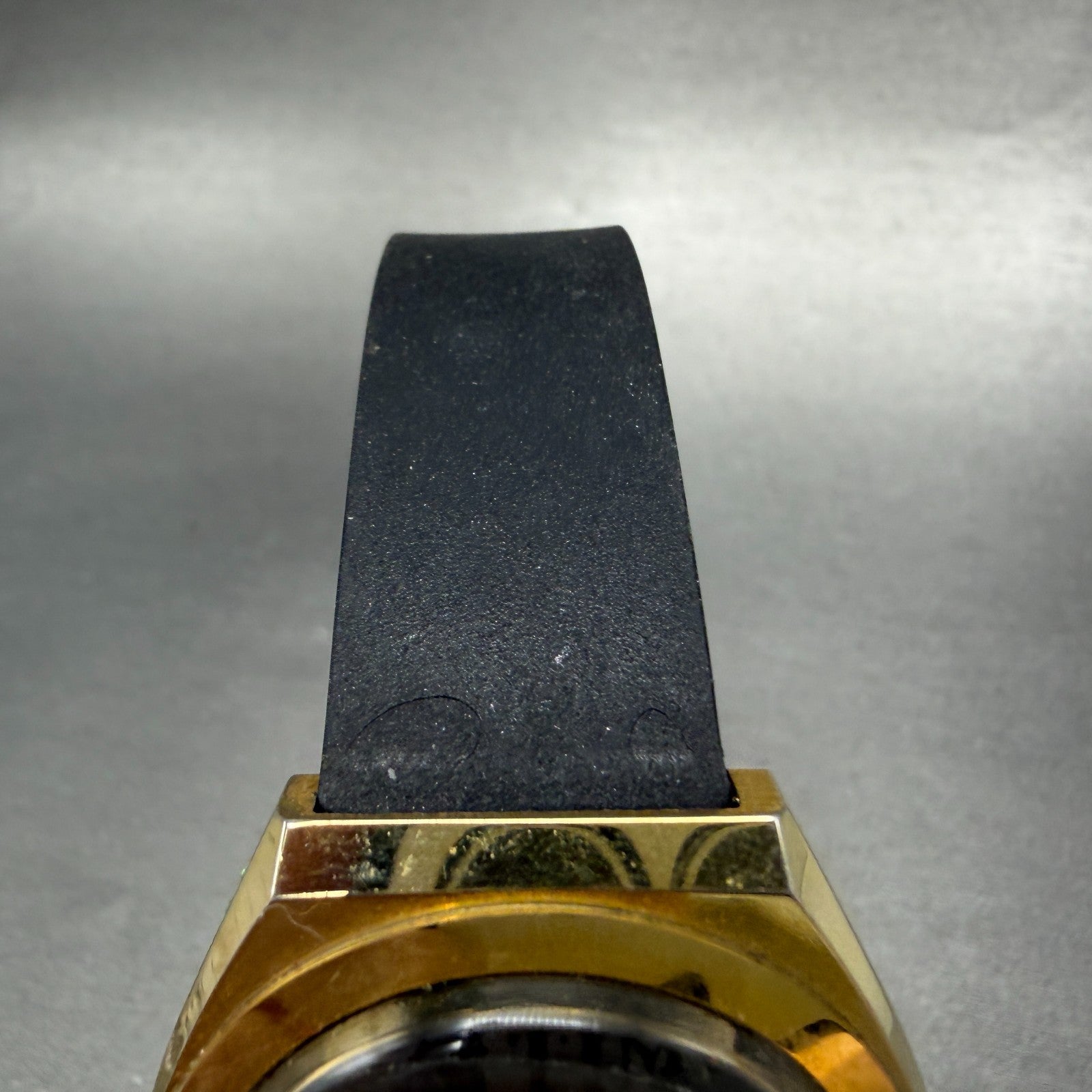 Hugh Hefner Time To F**k Watch Men 38mm Black Dial Gold Tone Manual Wind PARTS5