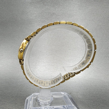 Seiko Watch Women 22mm Black Dial Gold Tone Round 1N010B10 New Battery VTG6