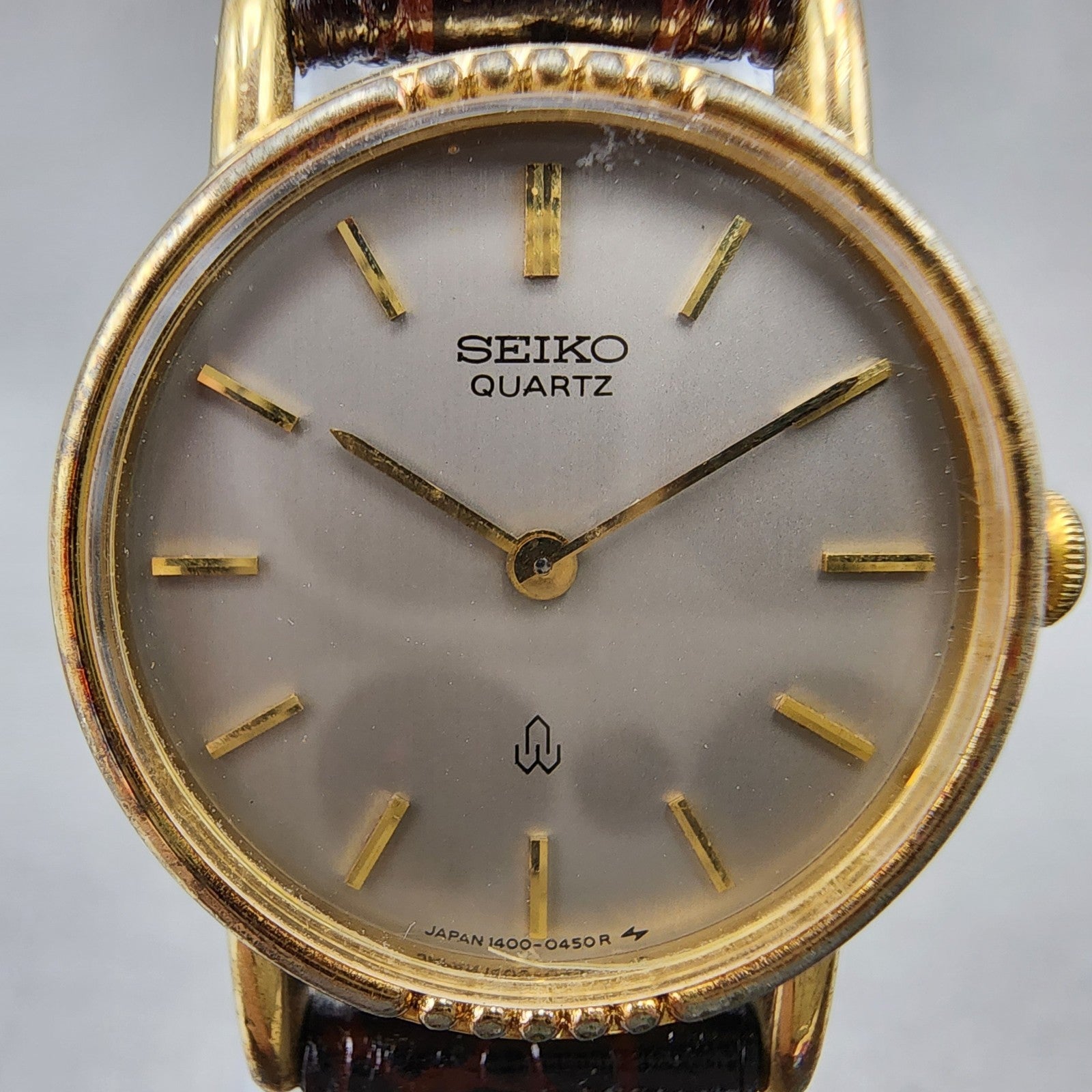 Seiko Watch Women 25mm Silver Dial Gold Plated 14000100 New Battery Vintage1