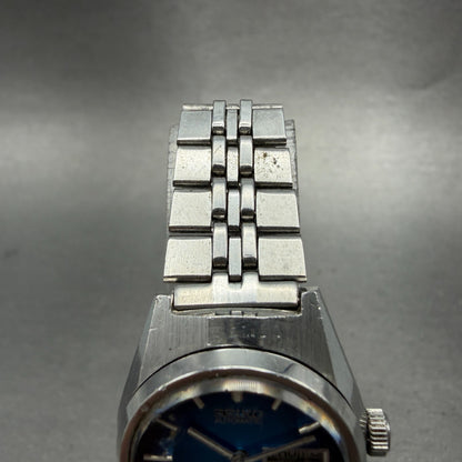Seiko Automatic Watch Women 25mm Blue Dial Silver Tone Daydate 2206-0720 Runs4