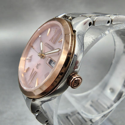 Citizen EcoDrive Xc Watch Women 26mm Pink Dial Steel Round Works E001T0203482