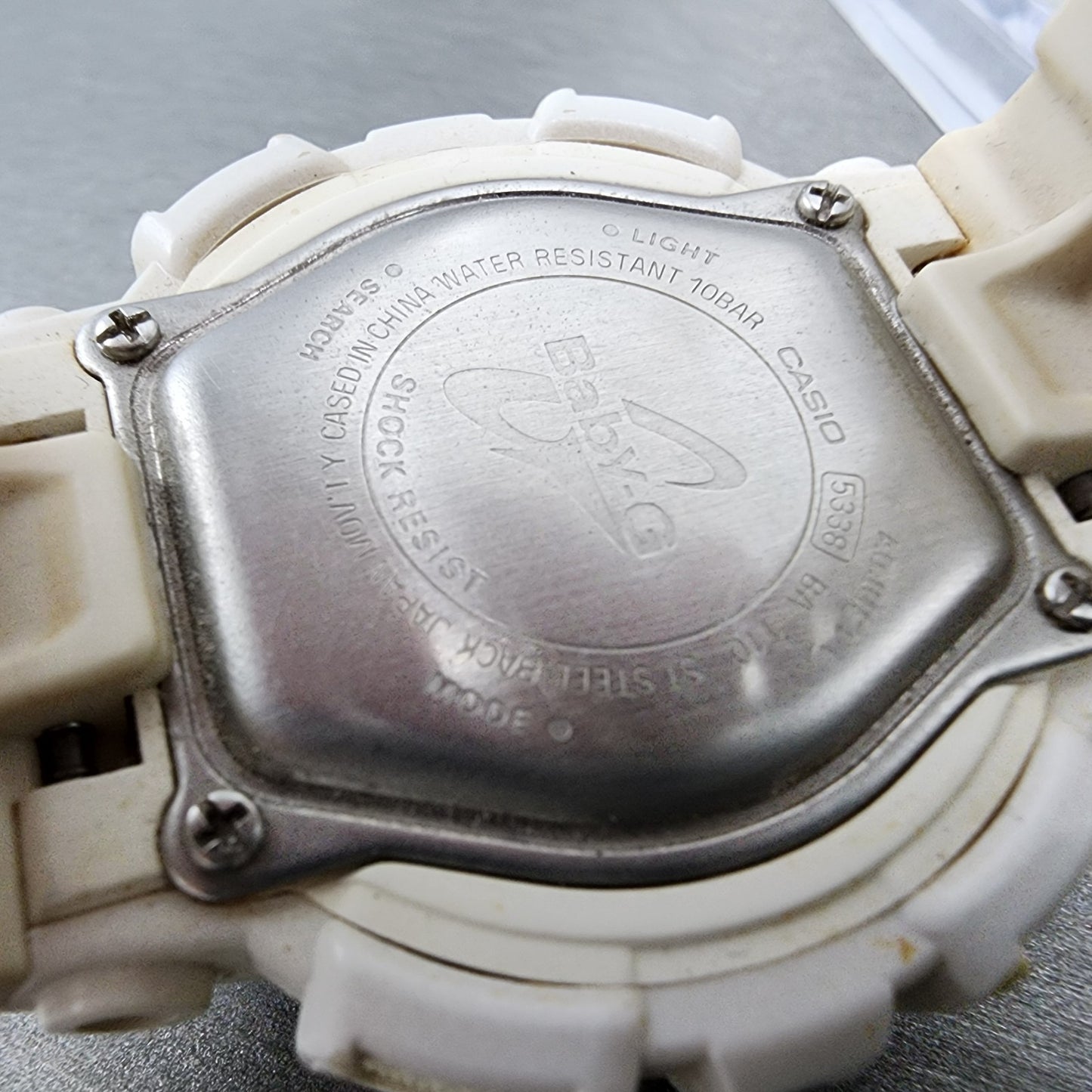 Casio BabyG Watch Women 43mm Digital Rose Dial White Tone BA110 New Battery9