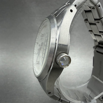 Fossil Watch Women 37mm White Dial Silver Tone Daydate Round BQ9340 New Battery2