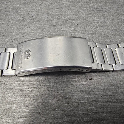 Seiko SQ Bracelet 19mm Stainless Steel Silver Tone Tri Folding Clasp READ!! Z3353