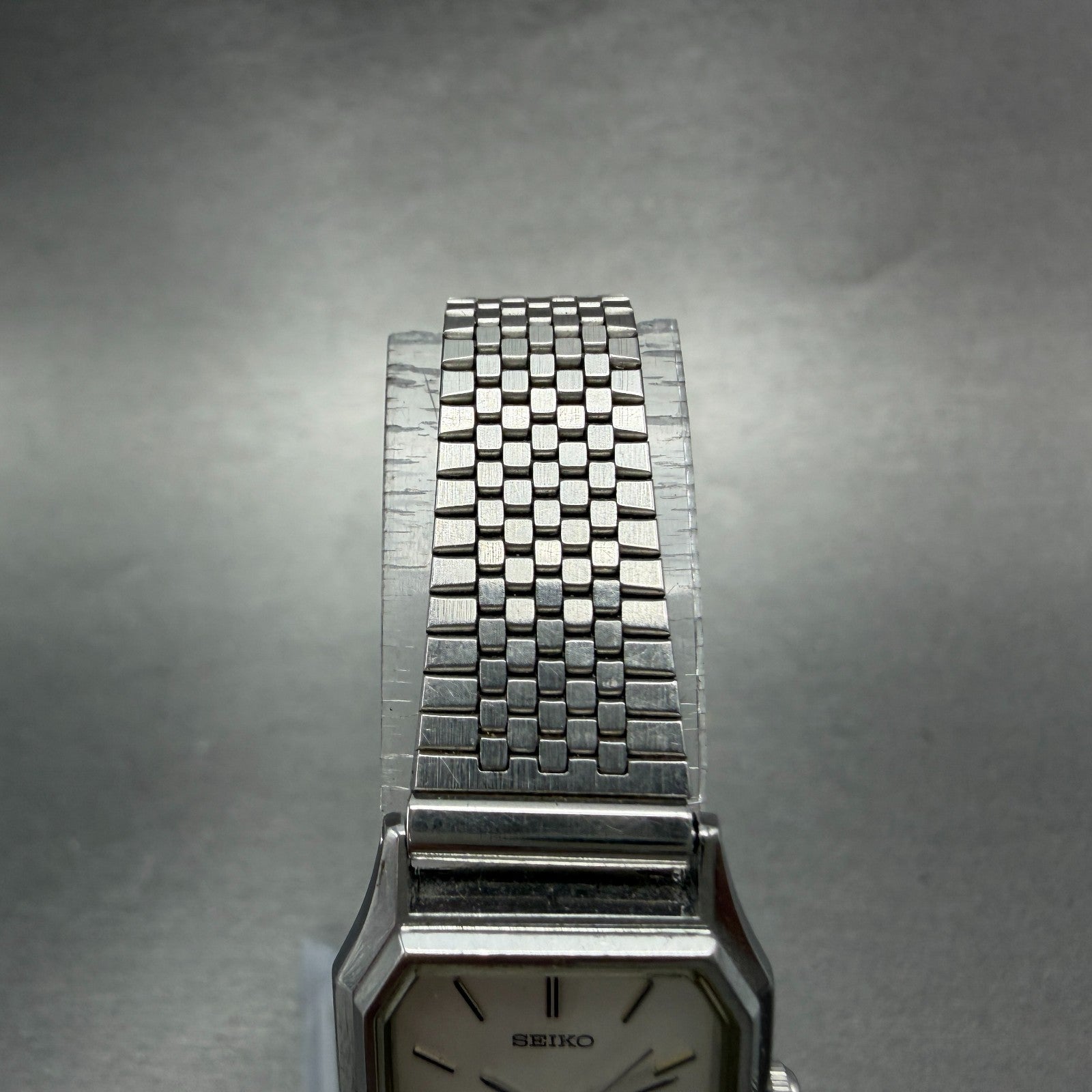 Seiko Watch Women 20mm Silver Dial Silver Tone Octagon 7321-626A new Battery4