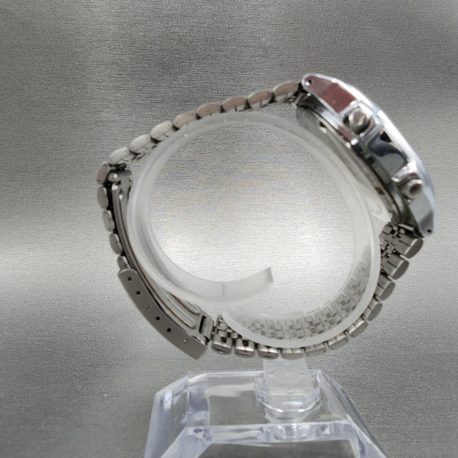 Seiko ALBA Digital Watch Men 36mm Silver Dial Alarm Chrono Y7354A00 New Battery9