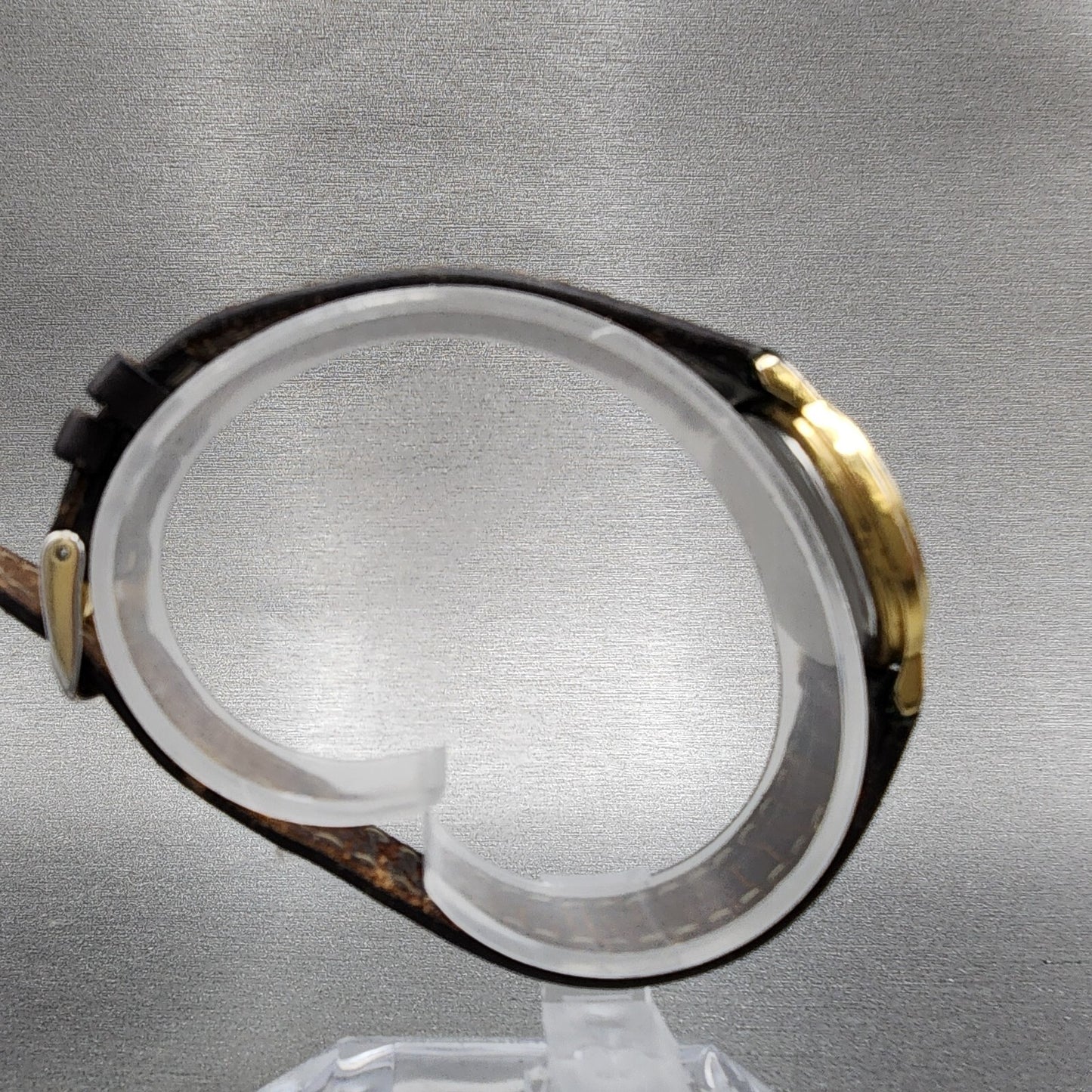 VTG Seiko Watch Women 27mm White Dial Gold Tone Date Round 7N89-0201 New Battery