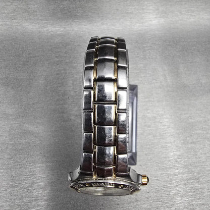 Seiko Coutura Watch Women 26mm MOP Dial Two Tone Date Diamond 7N82-0CG0 NewBat L4
