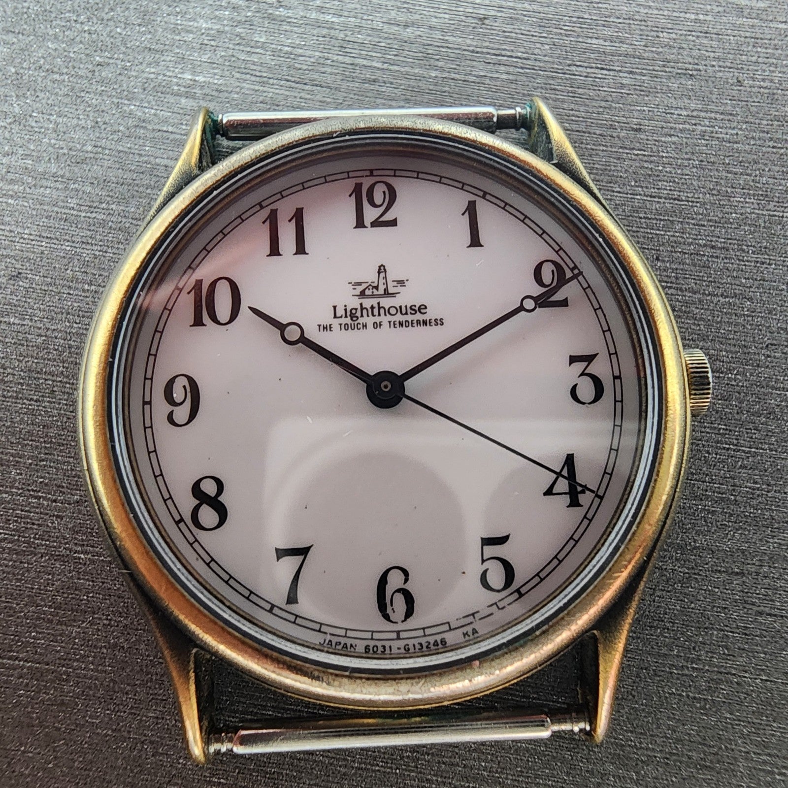 Citizen Light House Watch Men 31mm White Dial Gold Tone Round 6031G04223 NewBat1