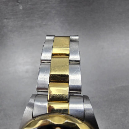Invicta Dive Watch Women 27mm Black Dial Two Tone Date 7063 Round New Battery4